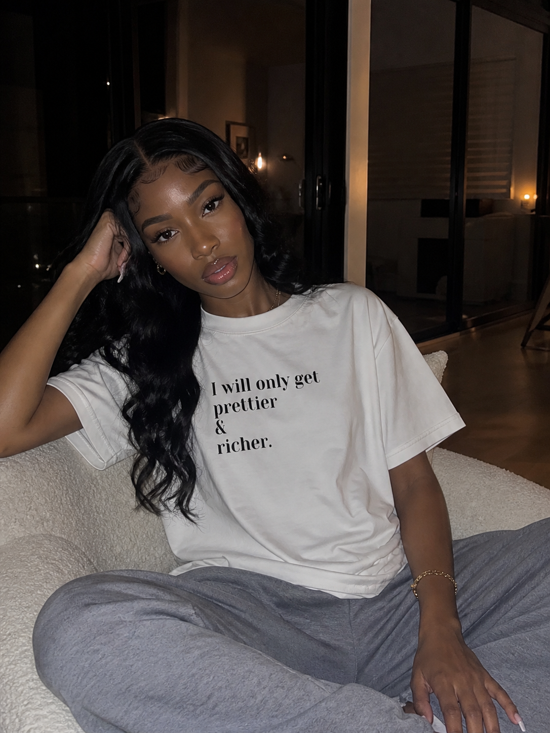 I Will Only Get Prettier & Richer - Cotton Tee